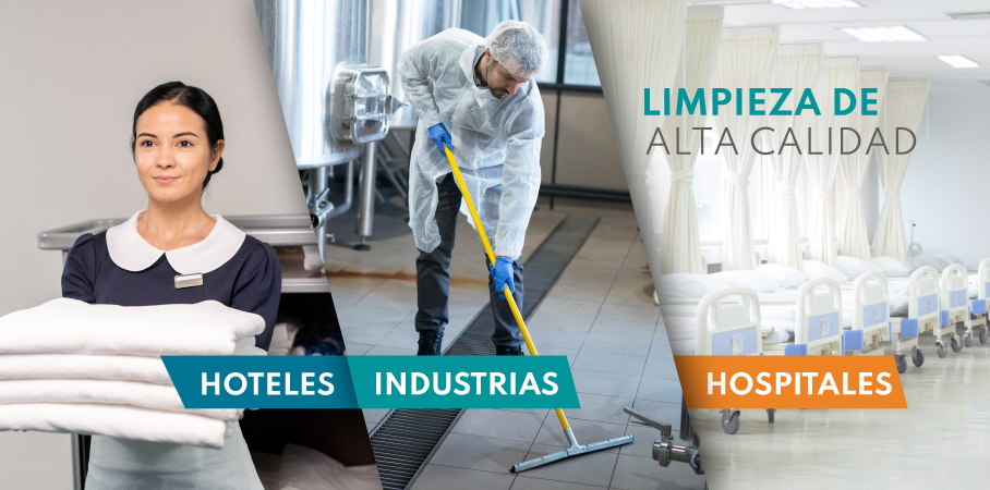 Limpieza de industrias, hoteles restaurantes